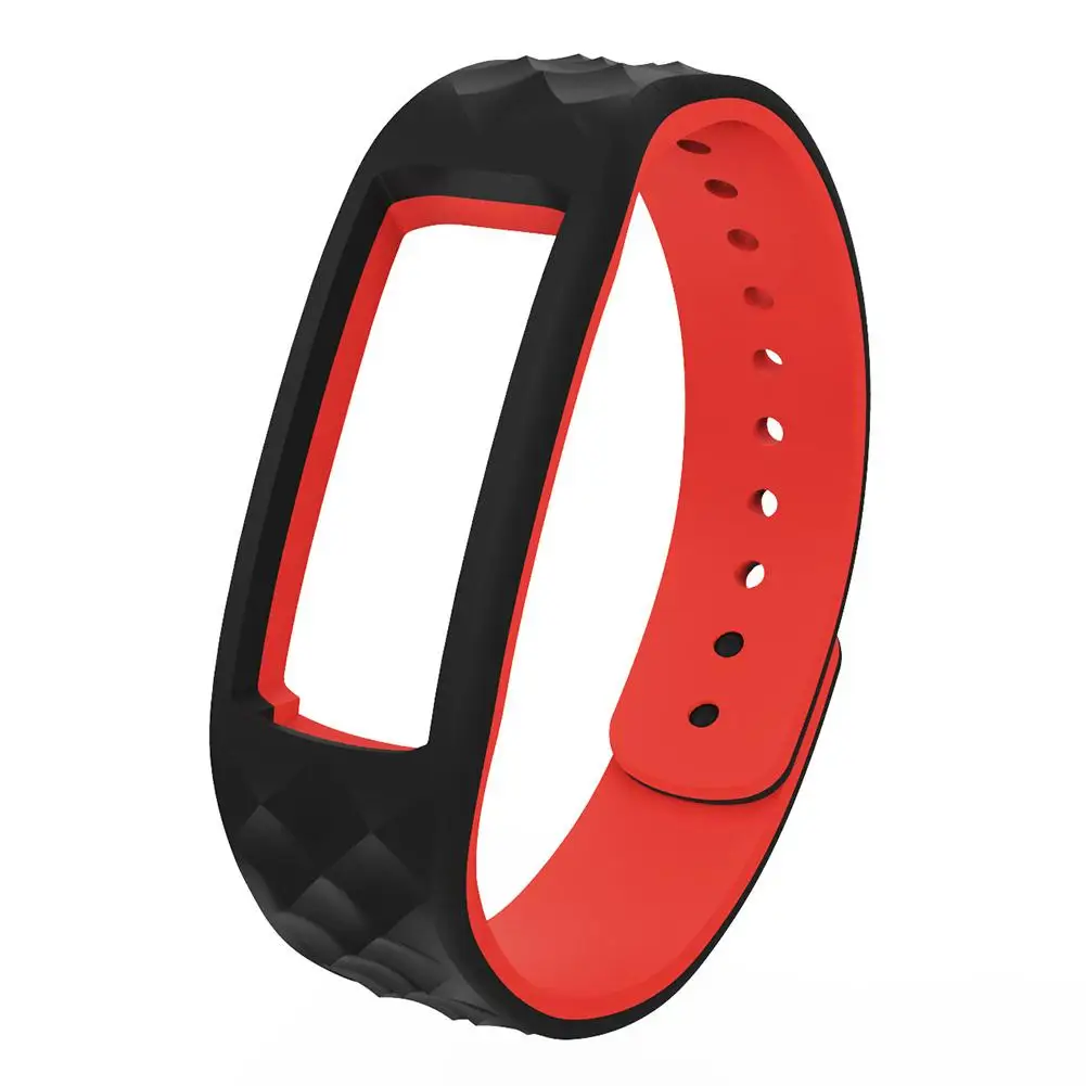 

Adjustable Replacement Soft Silicone Dual Colors Smart Bracelet Watch Band for ID107PLUS