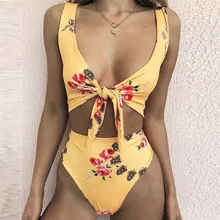 Женский комплект купальный костюм пуш-ап мягкий бандаж цветочный принт бюстгальтер двухсекционный костюм купальник#1225 A#487