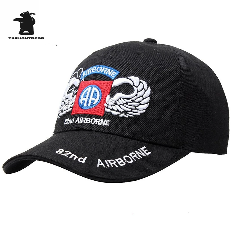 Wholesale US D82 Airborne Division Tactical Baseball Caps High Quality Embroidery Casual
