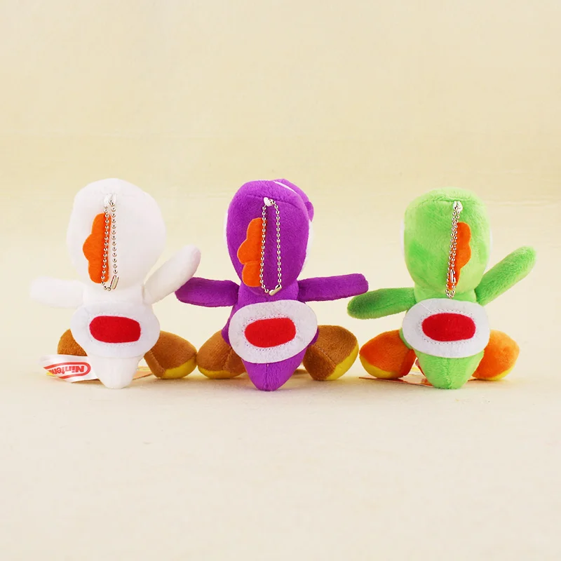Japan Anime Super Mario Plush Pendant 12cm Mini Mario Bros Luigi Yoshi Cartoon Game Keychain Toys Action Figures Toys