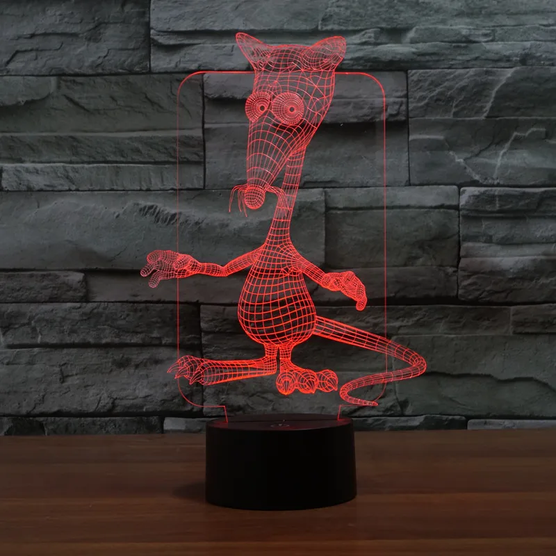 

new mouse 3D light colorful touch LED visual light gift atmosphere decorative lamp