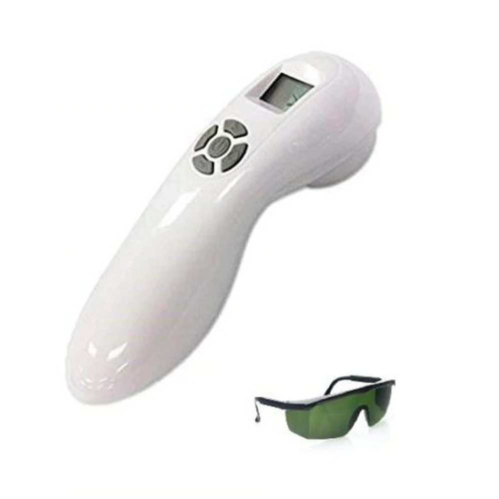 

Cold Laser Pain Therapy Device Low Level Red Light Laser Therapy LLLT Laser Acupuncture Therapy Free Goggles