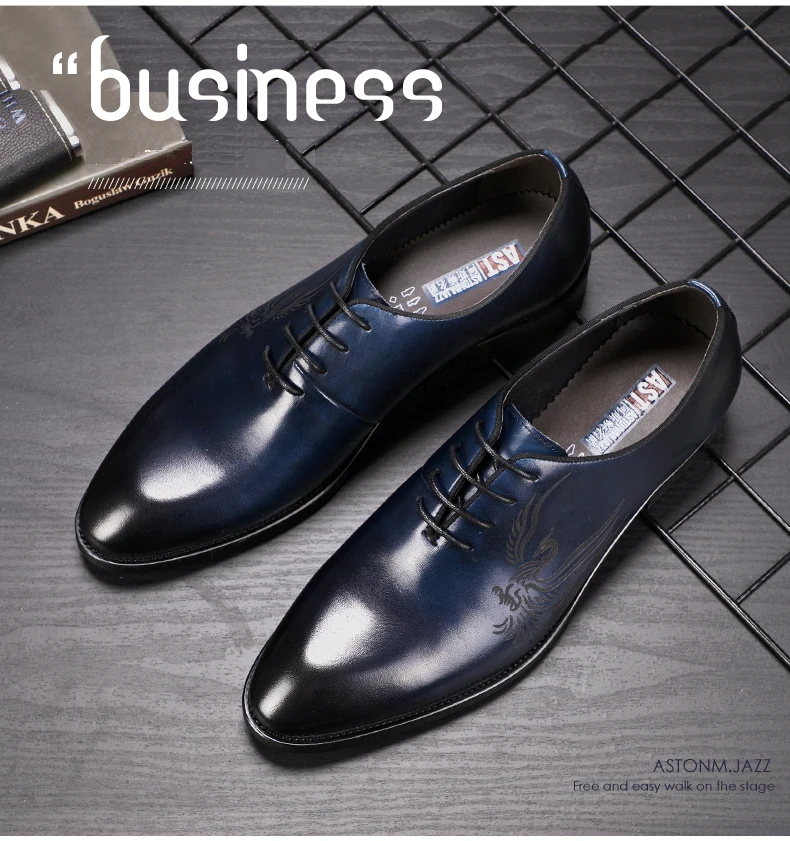 Men's Leather Casual Shoe Business Men Genuine Leather Shoes Men Lace Up Classic Oxford Shoes For Men Black Formal Shoe Big Size (1)