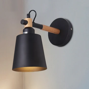 

Simple creative LED wall-mounted bedside lamp for the bedroom Scandinavian designer living room corridor hotel wall lamps Holtel