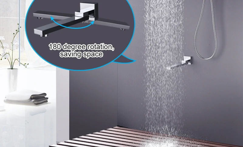 10'' Thermostatic Shower Systems Mixer Valve Set Install The Box Mixing Valve Handheld Bathroom Fold The Faucet Bath Shower Set (2)