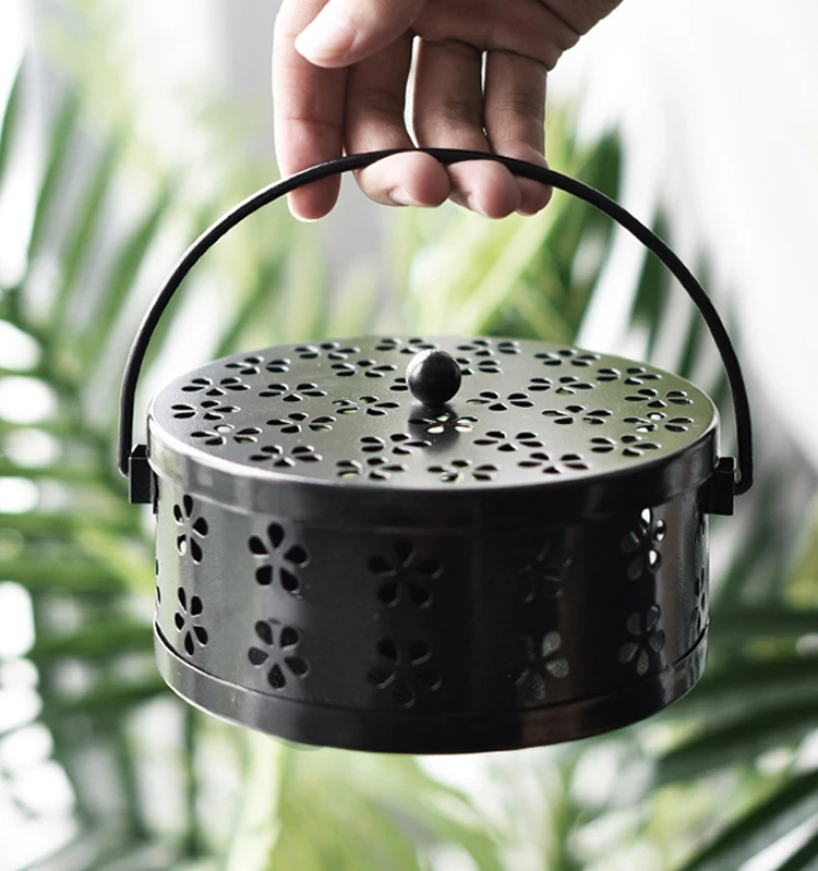 Home-Fragrance-Sachet-Box-Metal-Hollow-Out-Mosquito-Coil-Sandalwood-Holder-with-Handle-Lid-Safety-Smoke-Organizer-Yellow-Black-09