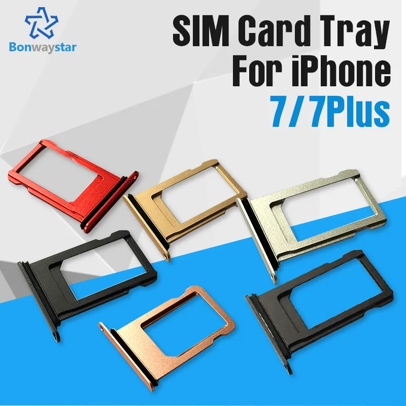 

Nano Card Holder Tray Slot for iphone 7 7p SIM Card Card Holder Adapter Socket for Apple Replacement Parts wholesale promotions