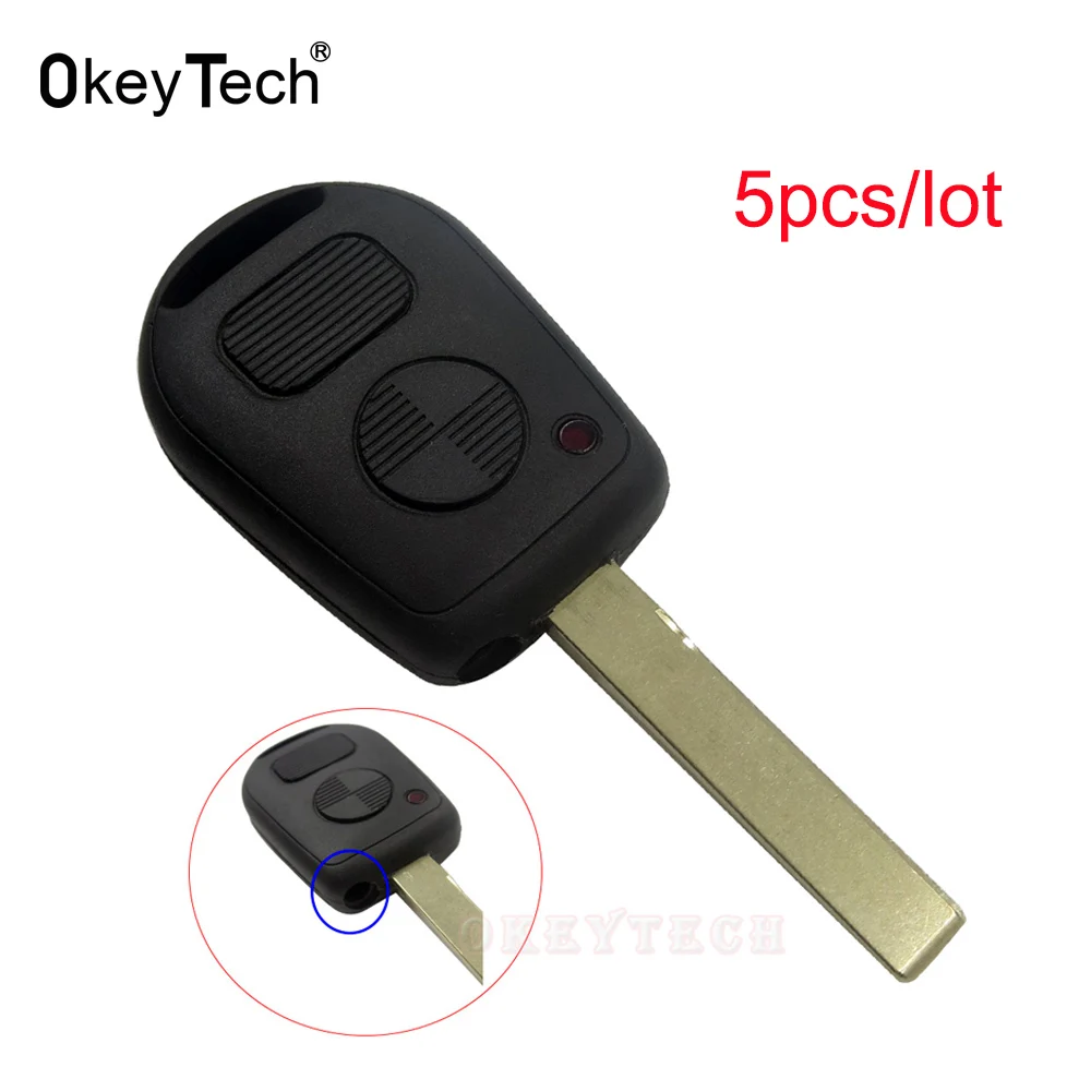 OkeyTech 5 шт./лот 2 кнопки Uncut HU92 трек сменная лопасть дистанционный ключ чехол