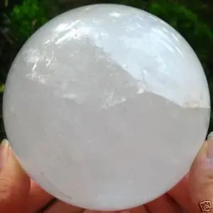 

free ship Rare Quartz Rock Crystal Sphere/Ball 70 mm TT