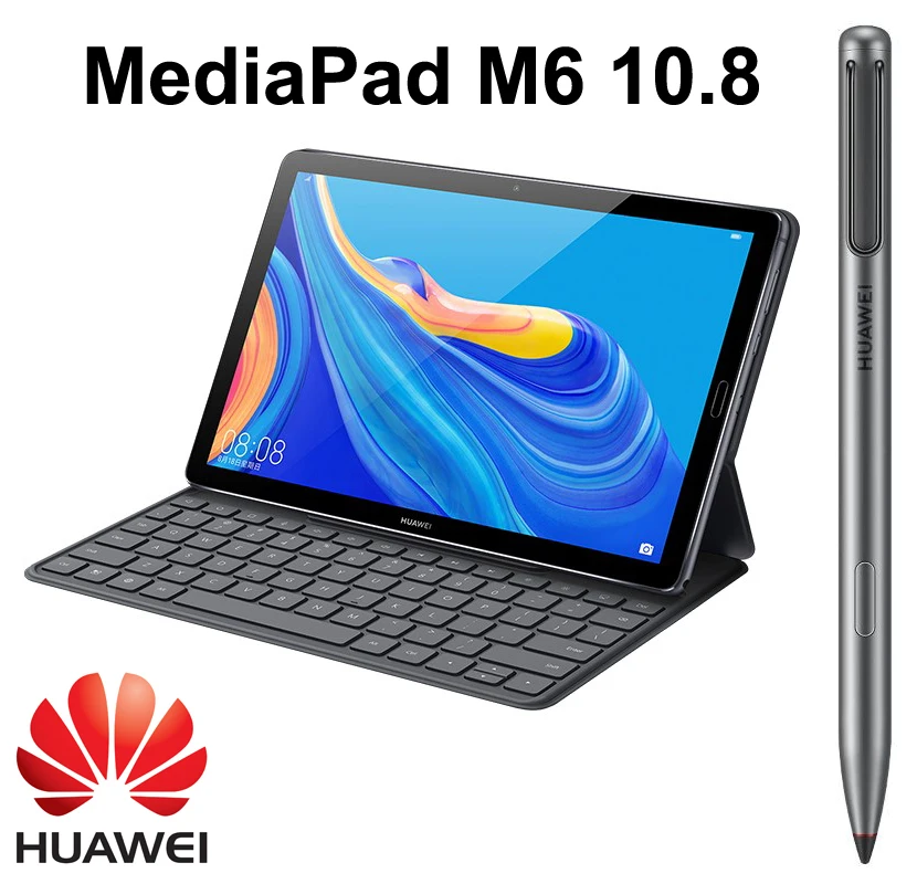 

2019 HUAWEI MediaPad M6 Tablet PC 4G 10.8 Inch 2560x1600 Screen Octa Core CPU FingerPrint With Keyboard +Pen Long Life Battery