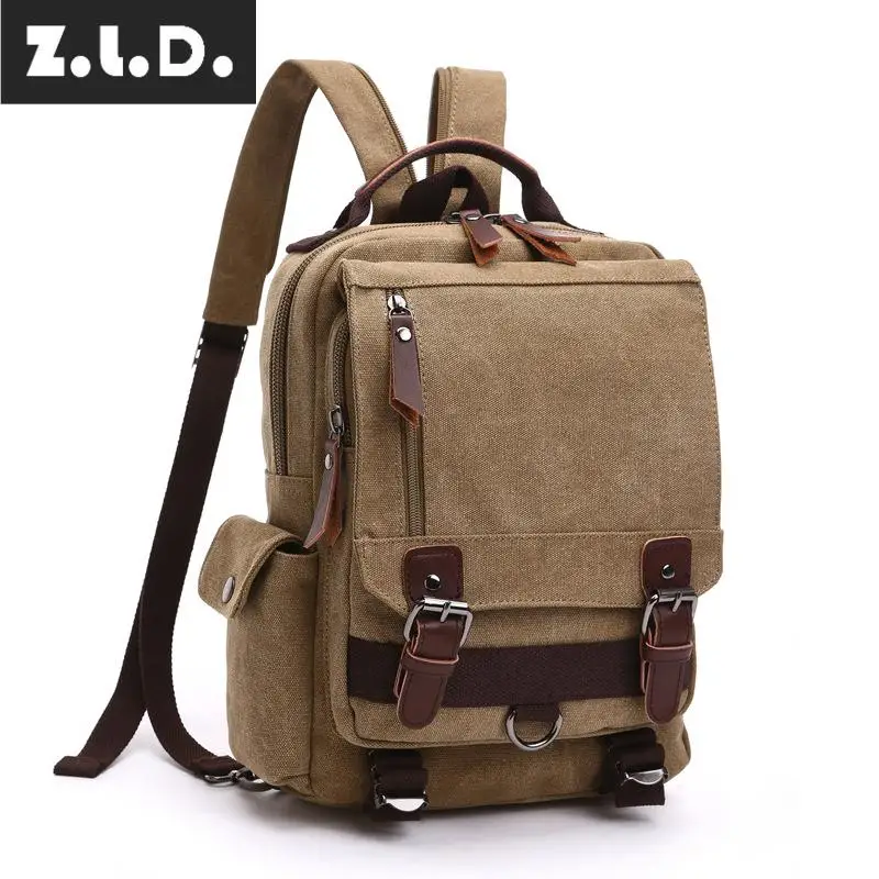 Z.L.D. Модный мужской повседневный брендовый рюкзак Холщовый Рюкзак OL для мужчин и