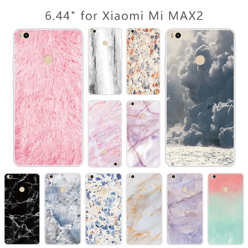 Чехол для Mi Max 2 чехол Xiaomi Max2 футляр с камнями мягкий силиконовый прозрачный из ТПУ