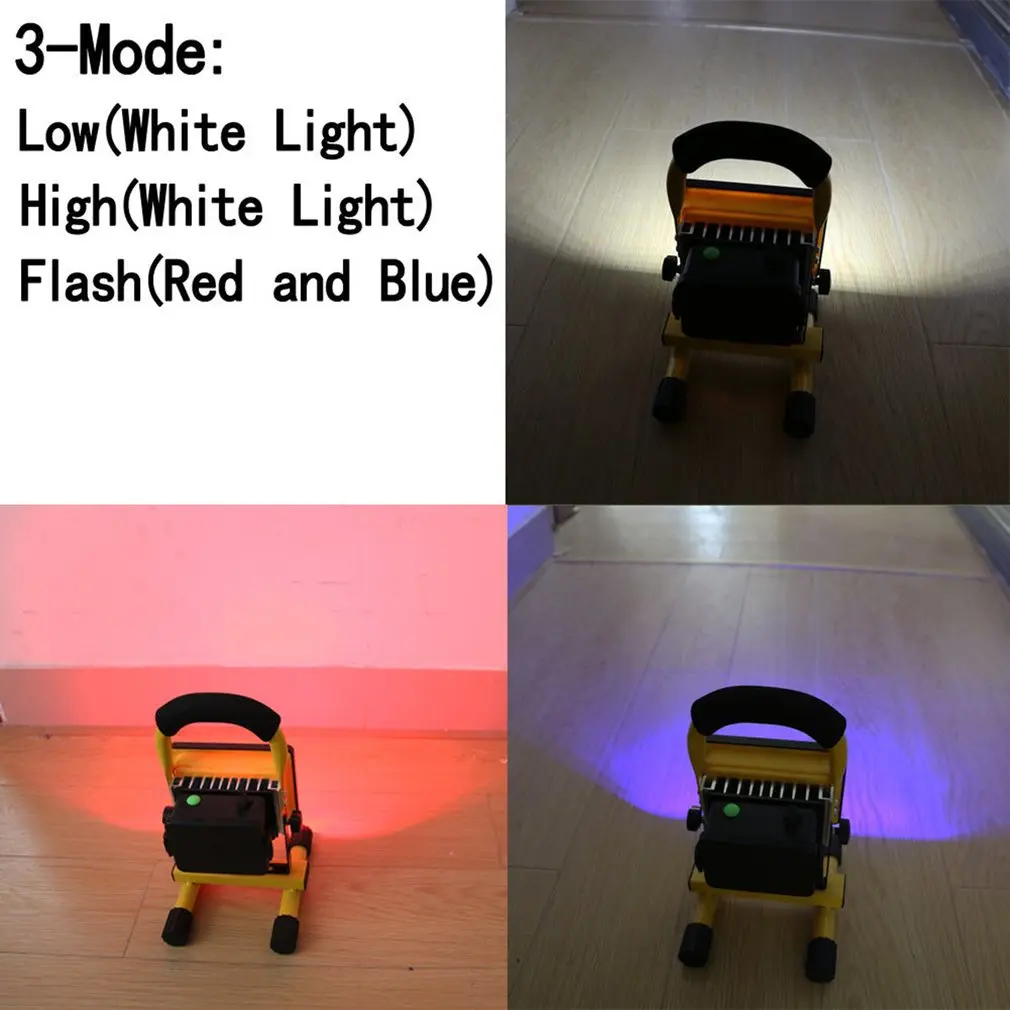 2400LM LED Portable Spotlight Camping Light Searchlight Rechargeable Handheld Work Light Portable Lantern