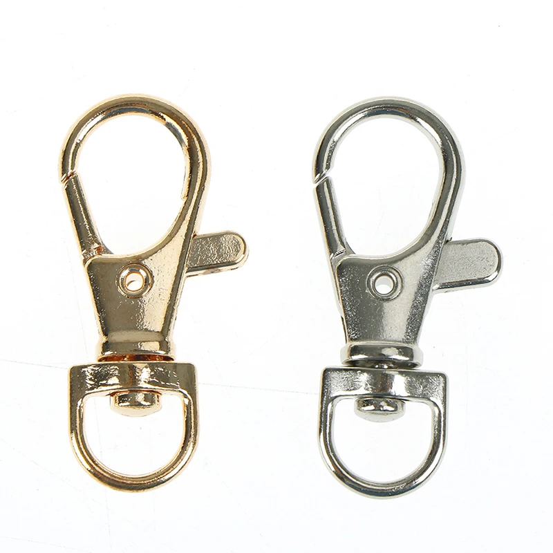 

6PCS Mini Rotatable Buckle Hook DIY Bag Accessories Lobster Key Chain Metal High Quality Carabiner For Bag Parts & Accessorie