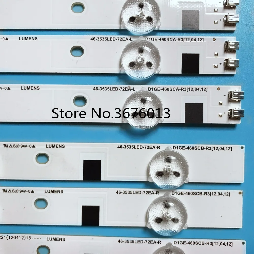 12 шт. новая 6LED полоса 46 3535LED 72EA L R D1GE 460SCA R3 460SCB для LH46MDCPLGC|Светодиодные панели| |