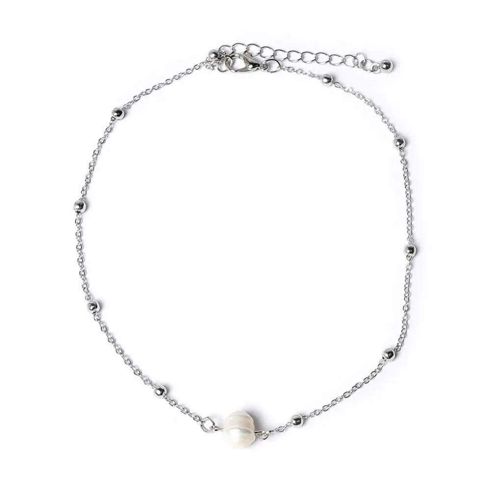 Women Choker Necklace Freshwater Pearl Necklace Gold Color Chain Clavicle Chain Necklaces 2018 Fashion Jewelry For Girl  (6)