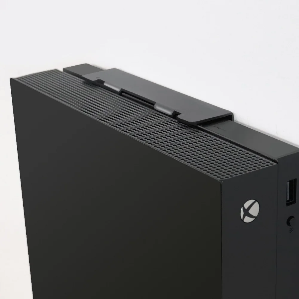 

Support Game Console Wall Mount Fixed Vertical Host Bracket Non Slip Stable Easy Install Space Saving Universal For Xbox One X