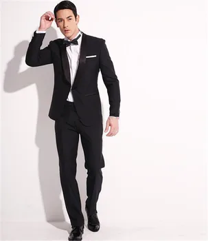 

Men Fashion Formal Suits Work Wear Business Mens WeddingTuxedo Suit Slim Fit Weeding Suits (Jacket+ Pants+Tie)