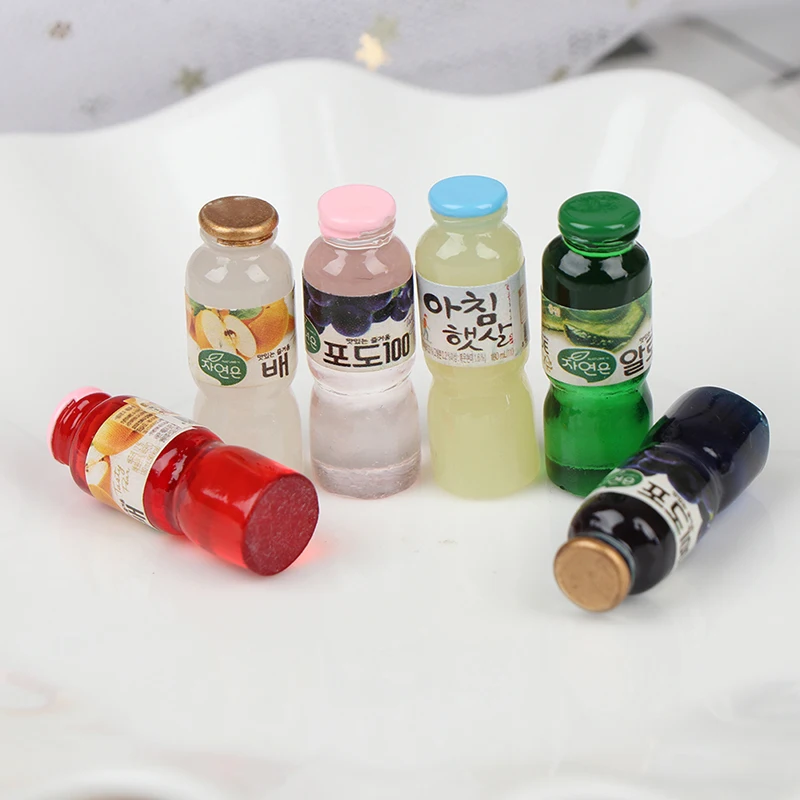 5PCS 1:12 Scale Mini Food Play Doll House Children Kitchen Toys Miniature Dollhouse Drink Bottle | Игрушки и хобби