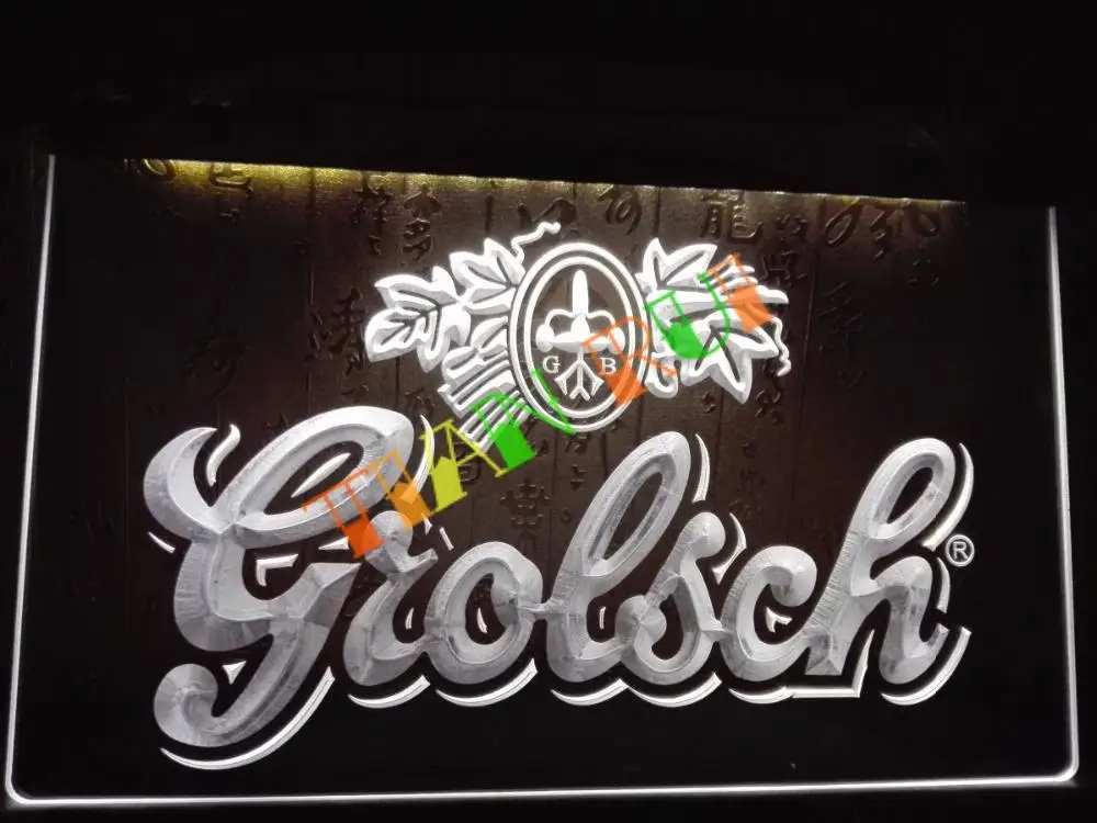 LA007 Grolsch Пивной бар Паб клубный Новый светодиодный неоновый светильник знак|sign