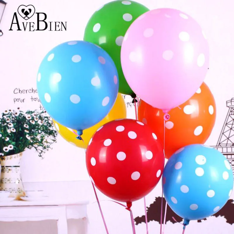 

100pcs 12Inch Wave Point Latex Balloon For Wedding Party Decoration Lovely Bachelorette Party Supplies Birthday Party Decoration