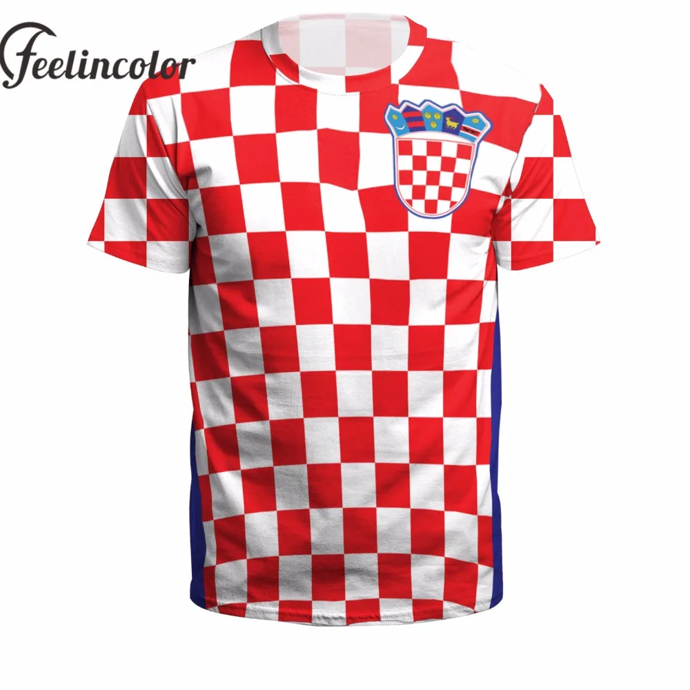 

Feelincolor Croatia World Men Tshirts Flag Digital 3D Printed Tshirt O-neck Camiseta Croacia T-shirt Man Short Sleeve