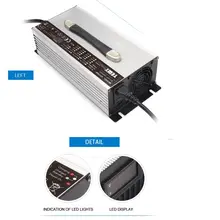 24 V 60A Lifepo4/свинцово-кислотный/литий-ионный аккумулятор зарядное устройство 2000 W с ЖК-дисплей дисплей