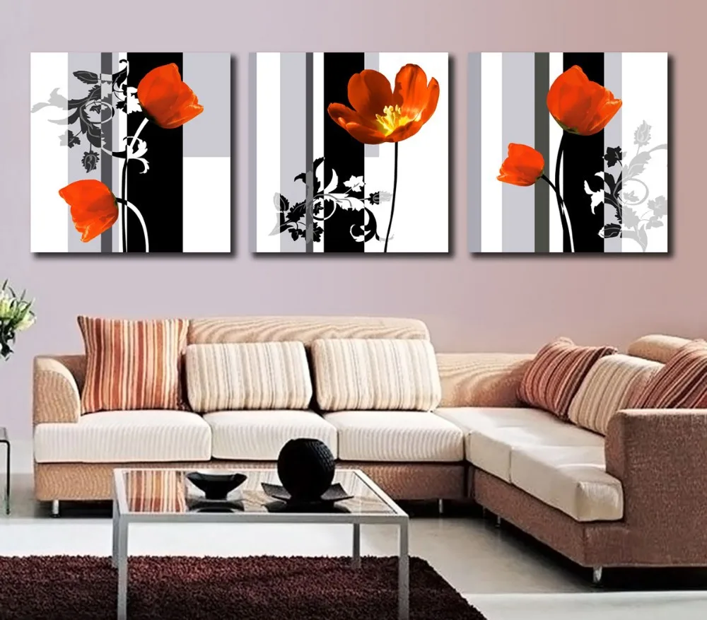 Flower Art Modern home wall decoration painting wall art pictures