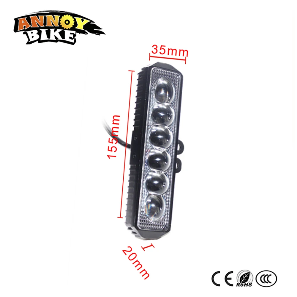 Excellent Bicycle Lights Ebike LED Front Bike Light Headlight Bicicle 12V-80V CCC Waterproof Cycling Riding Sport Electric Bike Accessorie 1