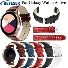 20 мм кожаный ремешок для часов для samsung Galaxy Watch активный ремешок для часов для samsung gear S2 Спортивный Классический наручный ремень аксессуары