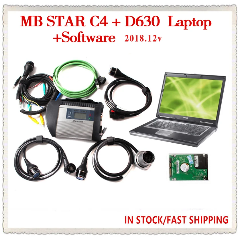 Высокое качество 2018 12 в MB Star SD Connect 4 320 ghdd программное обеспечение с ноутбуком D630 DHL