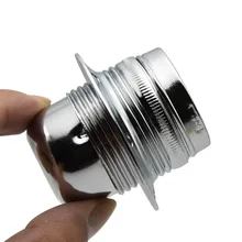 Винтаж Эдисона лампы базы E27 Серебряная лампа держатель металлический сплав покрытие лампа Разъем 4A 250 V подвесной светильник Цоколи 3 шт./лот