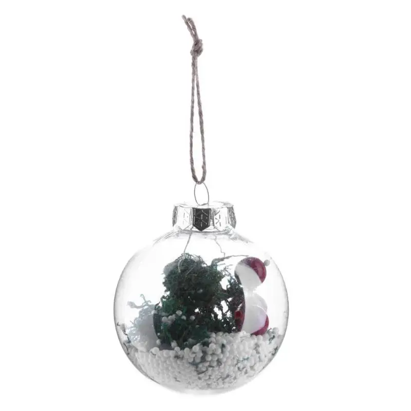 Прозрачная подвесная Рождественская елка, шар, прозрачный пластиковый Рождественский шар, украшения, подвески, рождественские украшения для дома, подарок - Цвет: 20