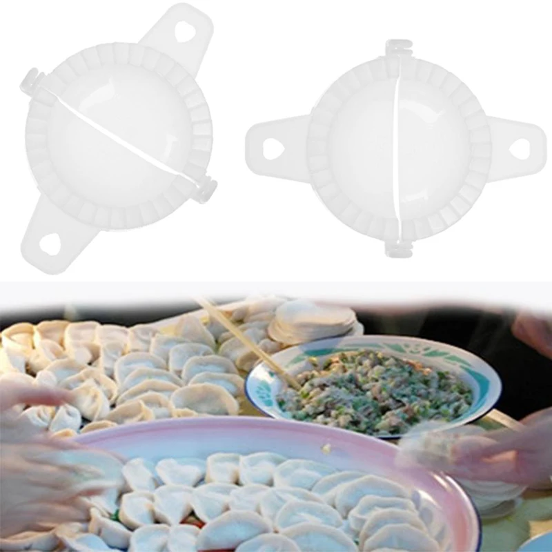 

Protable Dumpling Maker Mold Hand Press Plastic Eco-Friendly Dumpling Clip Eco-Friendly Pastry Tools Kitchen Supplies White