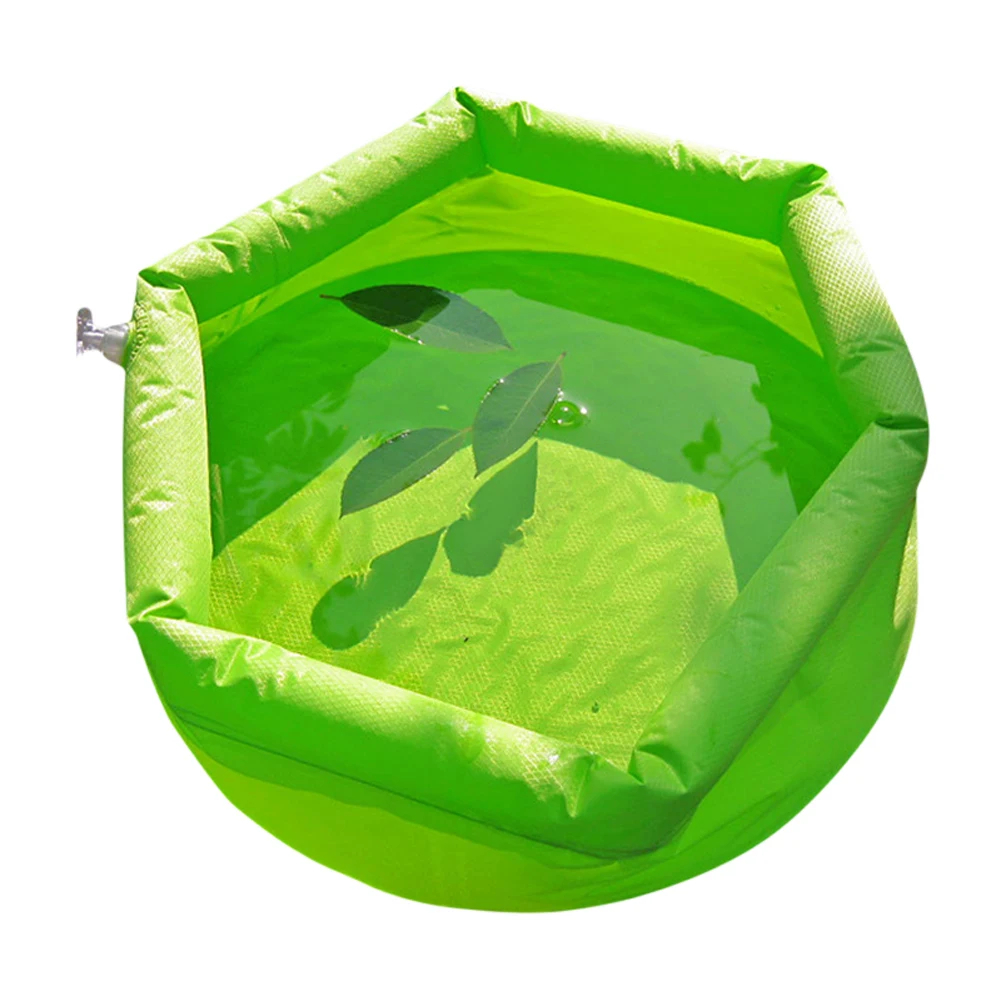 

Inflatable Basin, 8L Folding Outdoor Camping Inflatable Bath Basin, Portable Inflatable Travel Spa Foot Care Bath Basin(green)