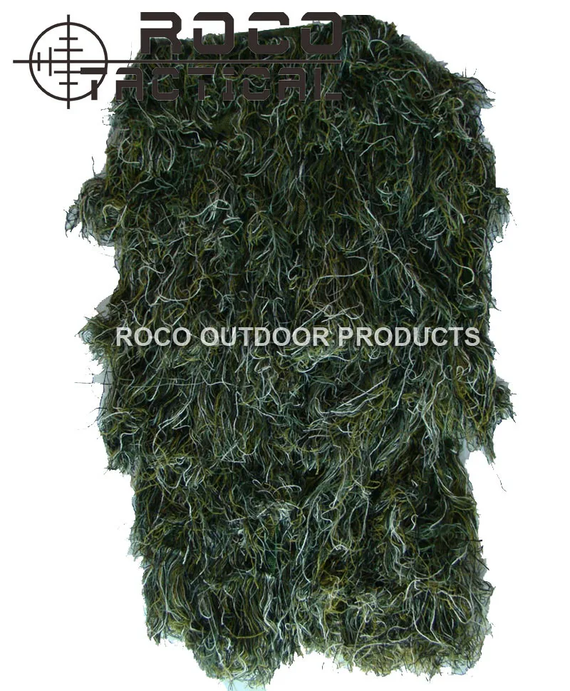 ROCOTACTICAL легкий моющийся снайперский Ghillie костюм Тактический Камуфляжный костюм для военной охоты страйкбол Пейнтбол Лесной