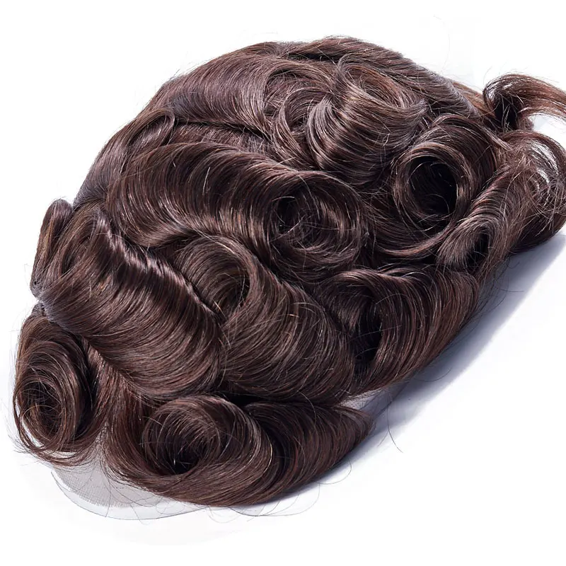 AddBeauty полный шнурок мужской парик Remy индийские волосы заменить мужчин t система 8x10 дюймов человеческие французские кружева супер парики ручной работы