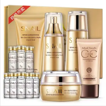

BIOAQUA Skin Care Set Beauty Snail Repair & Brightening Anti-Aging Essence Hydrating Moisturizing Oil Control Make Up Set