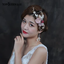 TOPQUEEN HP190 вечерние венки на голову для взрослых в форме цветка в форме короны невесты вечерние свадебные аксессуары невесты женские аксессуары для волос