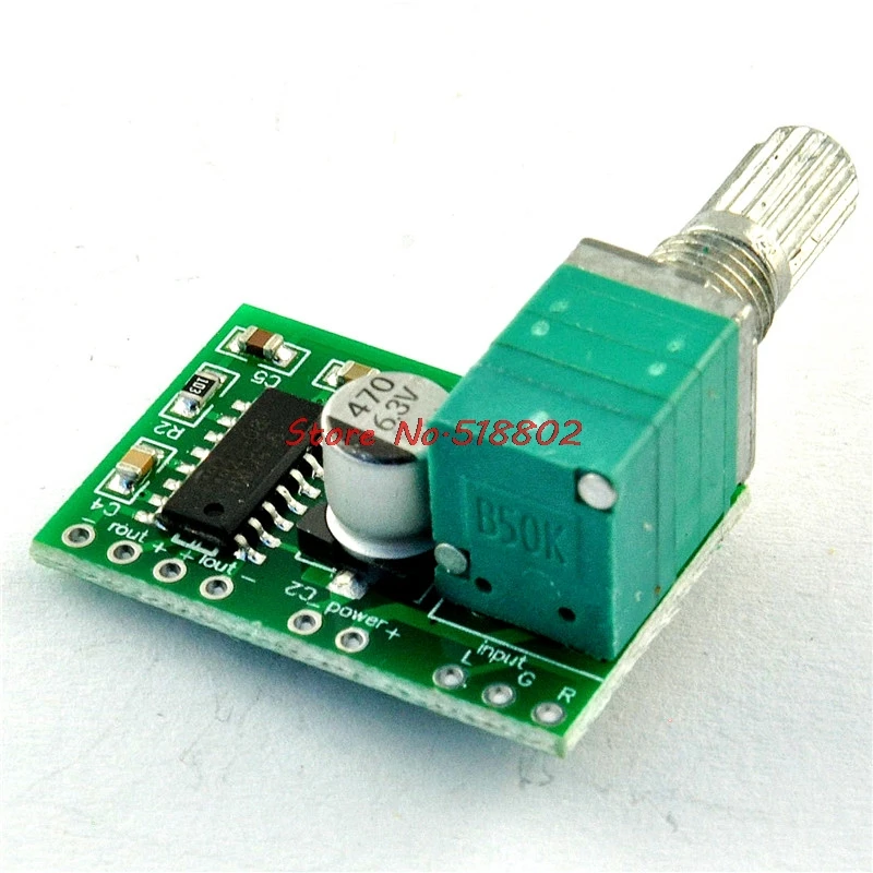 

1pcs/lot PAM8403 Mini 5V Amplifier Board Support USB Supply 3W+3W (Switch potentiometer) 2-Channels Audio modul