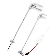 Inside 12V led driver LED cabinet spotlight 4pcs/lot easy install showcase spot lamp spot light adjustable angle shop Exhibition