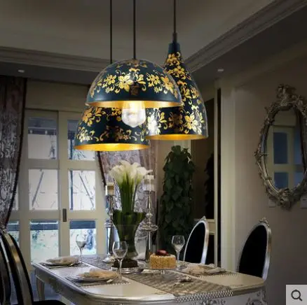 

American Copper Chandelier Living Room Lights Luxury Atmospheric Restaurant Bedroom led Lights Creative Bar Copper Lights