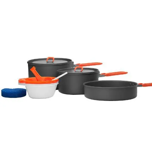 # Fuego Arce 2-3 persona Camping Pot cocinar Picnic juego de utensilios fuego Arce titanium utensilios de cocina de camping al aire libre 630G feast3