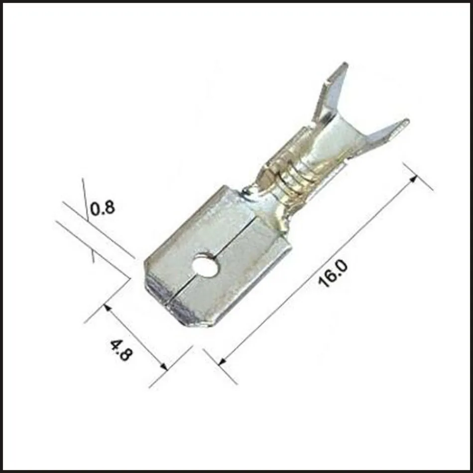 Male connector female wire connector AMP connector tyco terminal Plugs socket Fuse box Wire harness Soft Jacket DJ616 4.8*0.8B-in Terminals from Home ...