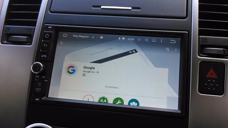 Discount Quad Core Android 8.1 Car Radio Double Din Stereo in Dash Capacitive Touchscreen Quad-Core CPU GPS Sat Navigato Support Wifi Blu 4