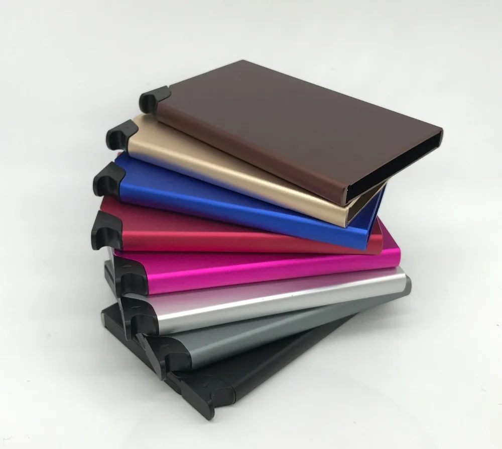 Casekey High Quality Metal Steel Credit Card Holder Pop Up Minimalist Business Case | Багаж и сумки