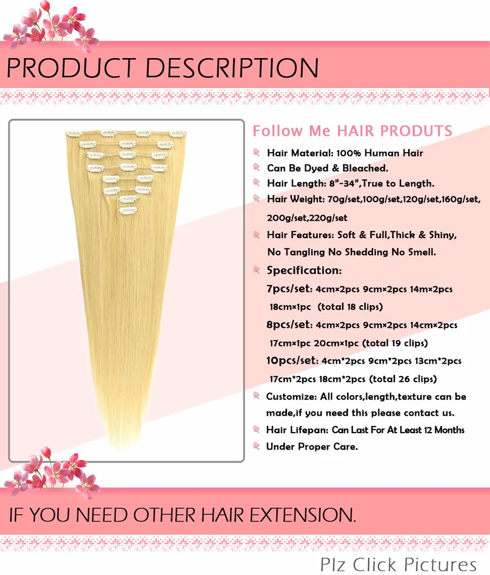 clip in human hair extensions (20)