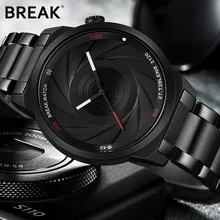 BREAK Photographer Series Unique Camera Style stainless Strap Men Women Casual Fashion Sport Quartz Modern Gift Wrist Watches-in Quartz Watches from Watches on Aliexpress.com | Alibaba Group