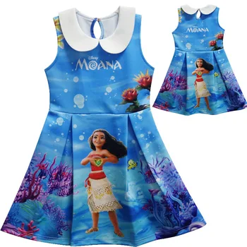 

Cosplay Movie Princess Moana Costume for Kids Moana Princess Dress Costume Children Halloween Costume Girls Party Anim Dress