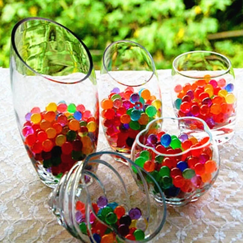 10 Bag Pearl Shaped Water Bomb Water Beads Mud Grow Magic Jelly Balls